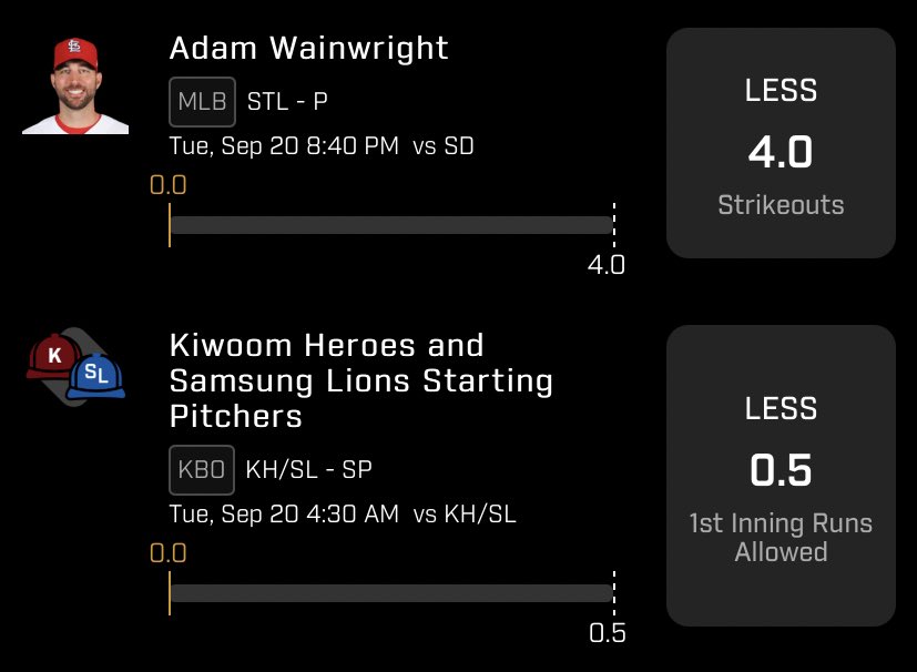 ValueBetsOG's tweet photo. I like these 2 #NRFI’s🤞🏼

#PrizePicks #GamblingTwitter #FreePicks #PlayerProps #dfs #KBO #MLB https://t.co/GJGFWDLkZN