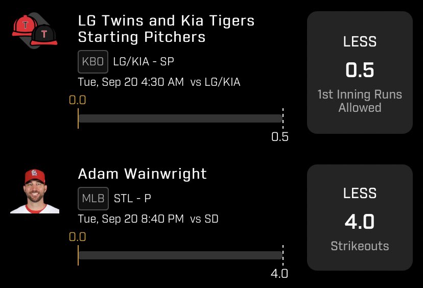 ValueBetsOG's tweet photo. I like these 2 #NRFI’s🤞🏼

#PrizePicks #GamblingTwitter #FreePicks #PlayerProps #dfs #KBO #MLB https://t.co/GJGFWDLkZN