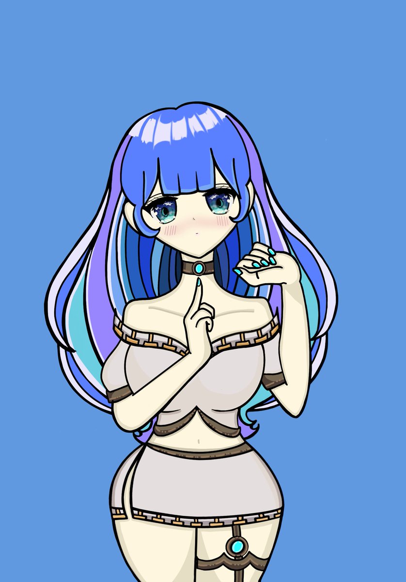 mapleartistree's tweet photo. 🚨Giveaway Alert!🚨

My first foray into anime style art! 
With much trial, error &amp; incorrect layering(Took all day)🤣🤣

This is Mina💙
If you want Mina, (300minted)
✨Retweet &amp; Drop your wallet!! https://t.co/KTyS23PSFR