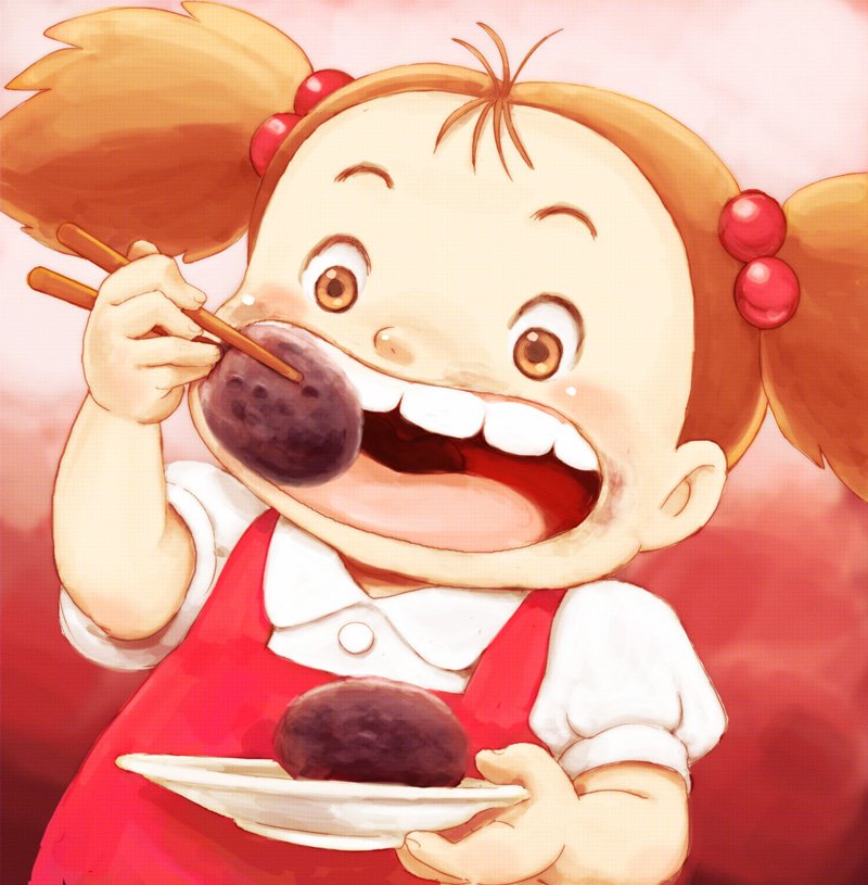 「お彼岸!ンガッ! 」|おてんば丼のイラスト