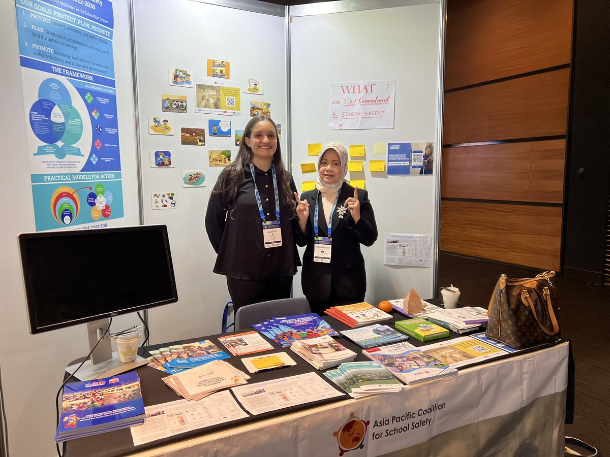 vhalhen123's tweet photo. If you are at #APMCDRR2022 and want to know more about School Safety,different references from countries across Asia Pacific region,do visit #APCSS booth at the Market Place. You can also share your own commitments #CSSFcommitments #Safeinschools @UNDRR_AsiaPac @UNDRR @tamobhid https://t.co/pZXK41Xw1q