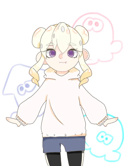 #もっちり画いっぱい おもちちゃん タコver. 