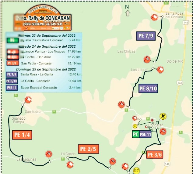 GabrielOsorio34's tweet photo. La 7ma del @RallyArgentino estara del 23 al 25 de Sep. en Concaran, Prov. de San Luis junto al rally puntano que correra su 6ta fecha. 
La fecha pasada en Gral Roca, Rio Negro el ganador en la RC2 fue Ligato - Garcia.
La 5ta del puntano la gano en la Clase A Cavallera - Herrero. https://t.co/znzzdcVDTF