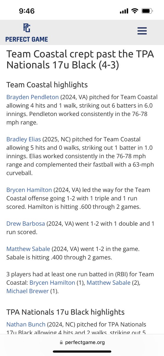Dheals1735's tweet photo. An absolute gem of a start from uncommited’24 @NathanBunch53 wasted in a heartbreaking loss in game 2. @NathanBunch53 also went off at the plate..Productive days offensively from @DellarattaDrake &amp; @BoazHarper  as well! @tpanationals https://t.co/Ky9i0s3I6k