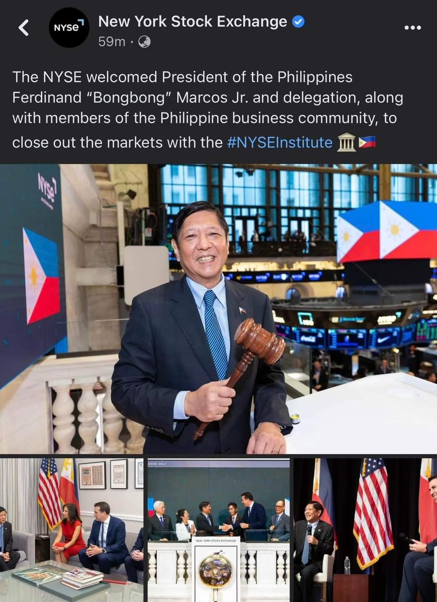 The Philippine flag flies over the New York Stock Exchange. Stand proud and tall, Pilipinas! We have a face to show. 🇵🇭