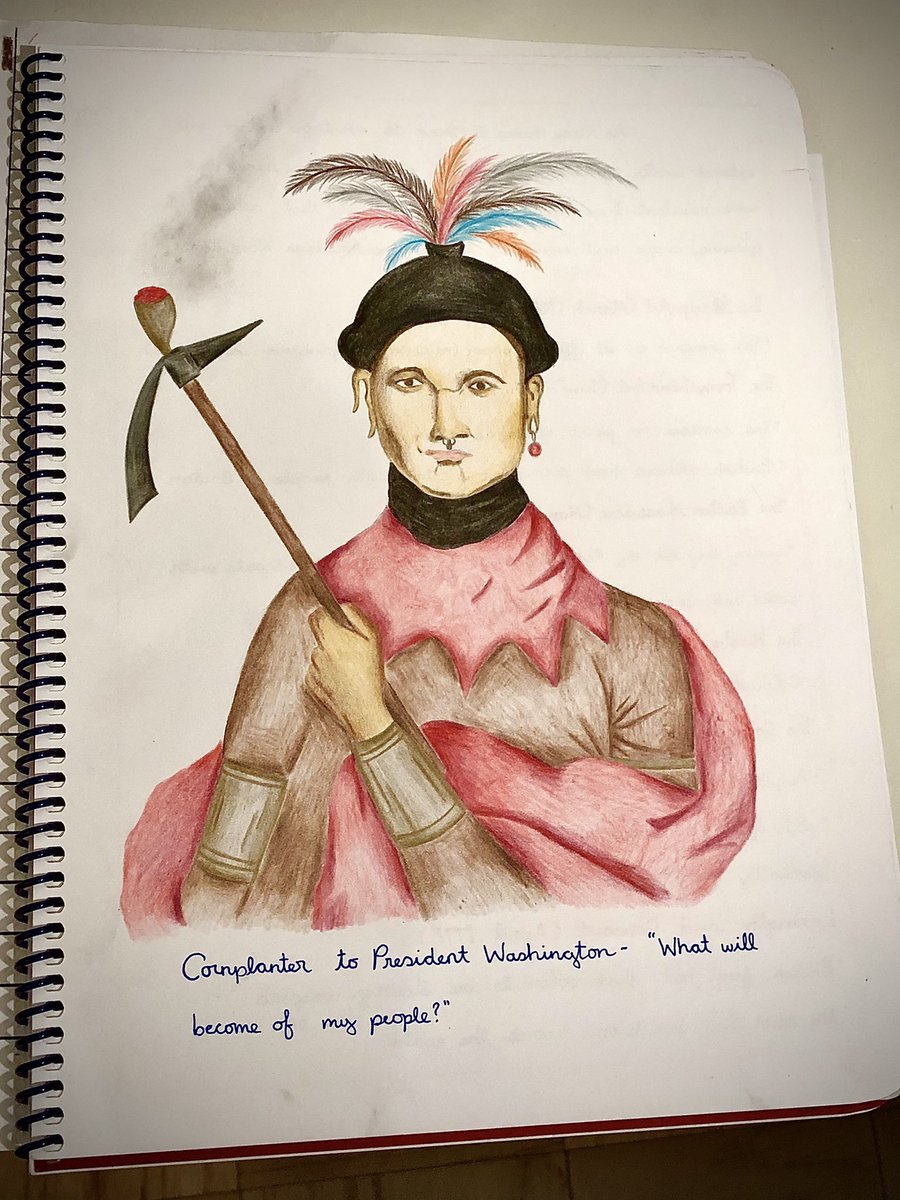 SteinerSchoolNY's tweet photo. #Cornplanter, was a Dutch-Seneca war chief &amp; diplomat of the Wolf clan. As a chief warrior, he fought in the French &amp; Indian War &amp; the American Revolutionary War. #steinermainlesson #steinereighthgrade #steinerstudentswork #steinerupperschool #meetingtheadolescent https://t.co/pTnLyccUj1