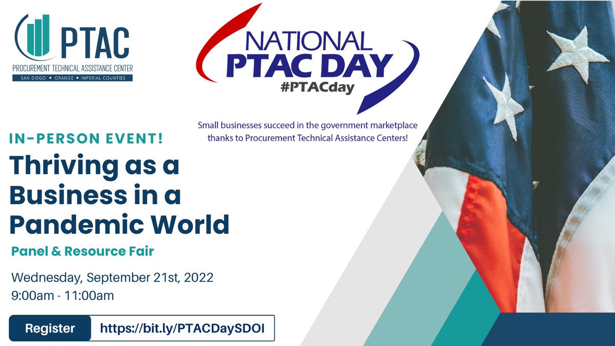 apexsocalorg's tweet photo. Join our PTAC for their first in-person event since the pandemic! PTAC's expert advisors will be discussing challenges their clients faced throughout the pandemic and successful techniques being used to move forward. Plus access key resources! #PTACDay https://t.co/2a22m1C9NP https://t.co/csg5aDYFrf