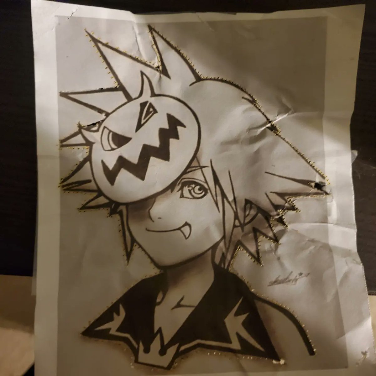BladeN64's tweet photo. I did decent on my Jack o Lantern
#kingdomhearts #sora #Halloween https://t.co/HuZE7mCQOa