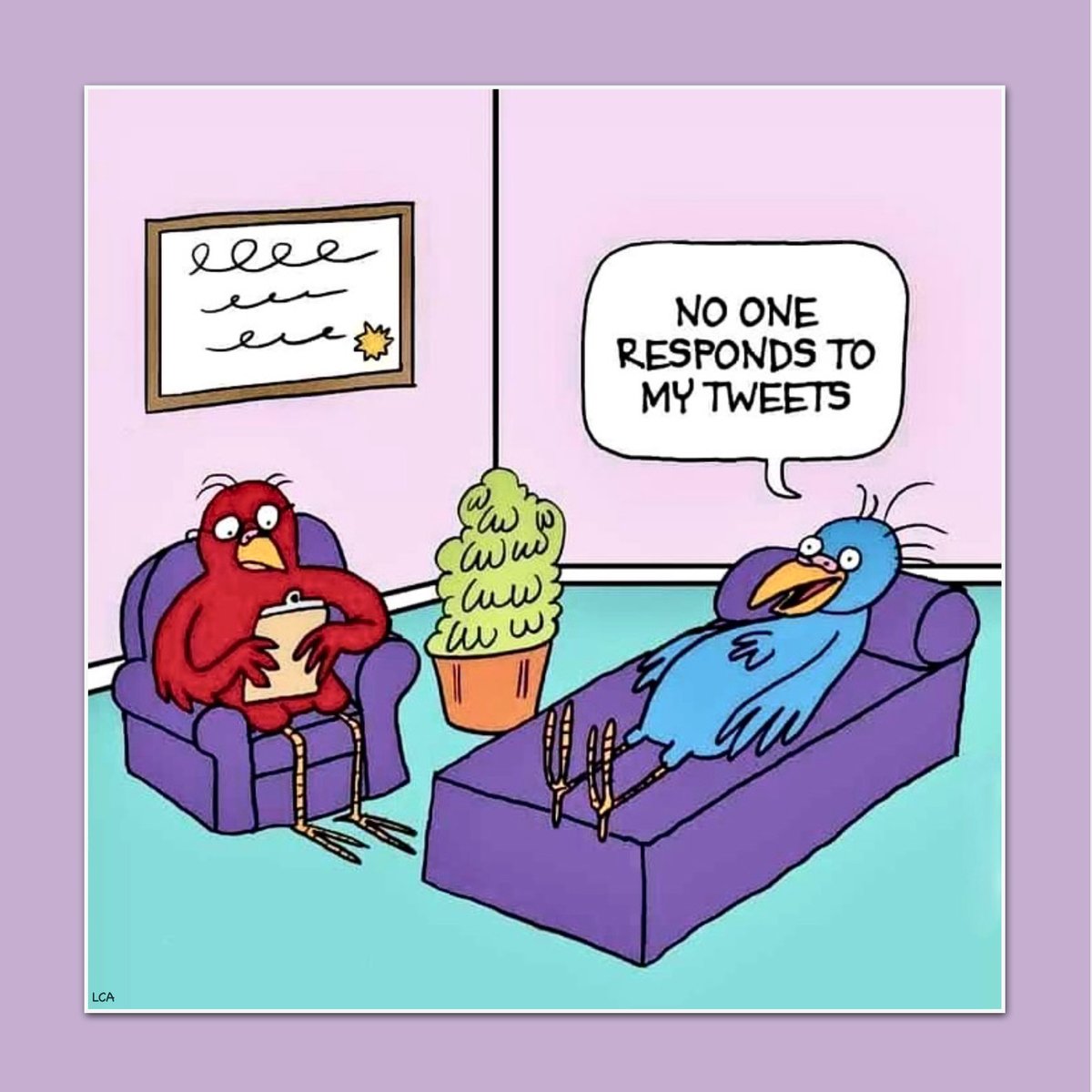 lacancircle's tweet photo. Birds in psychoanalysis... https://t.co/ZK55KAZlMs