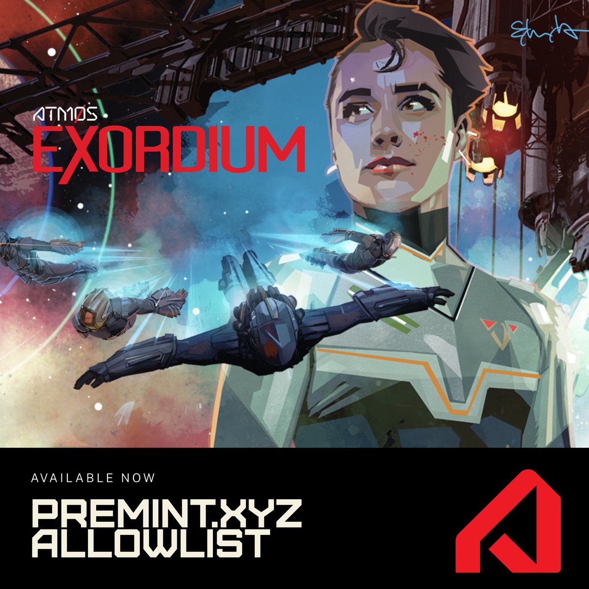 Excited to explore our upcoming comic series, Atmos: Exordium with Creative Director @tommyleeedwards Wednesday 9/21 at 11 am in Twitter Spaces. Join us and comment here with any questions you’d like us to answer