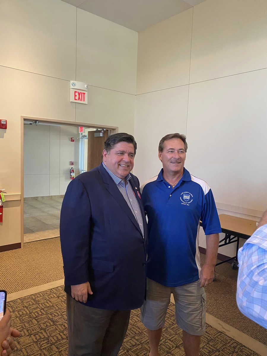 Lakefedteach's tweet photo. Great event at LCFT with Governor JB Pritzker, Lt. Juliana Governor Stratton, US Representative Brad Schneider, IL Senator Adriane Johnson, IL Representative Rita Mayfield, and candidates Judge Liz Rochford (IL Supreme Court district 2), Mary Edly-Allen  and Laura Faver-Dias. https://t.co/VOuZ0ypR63