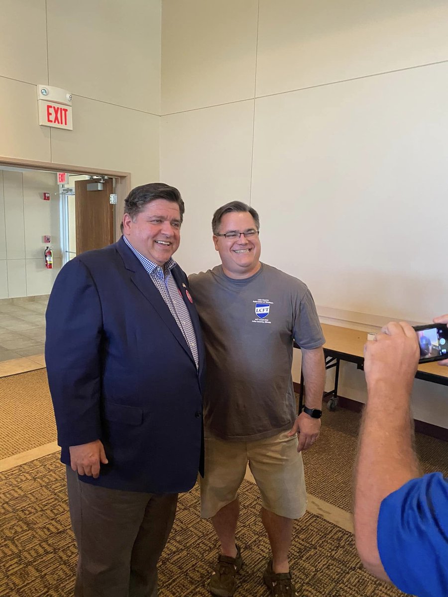 Lakefedteach's tweet photo. Great event at LCFT with Governor JB Pritzker, Lt. Juliana Governor Stratton, US Representative Brad Schneider, IL Senator Adriane Johnson, IL Representative Rita Mayfield, and candidates Judge Liz Rochford (IL Supreme Court district 2), Mary Edly-Allen  and Laura Faver-Dias. https://t.co/VOuZ0ypR63