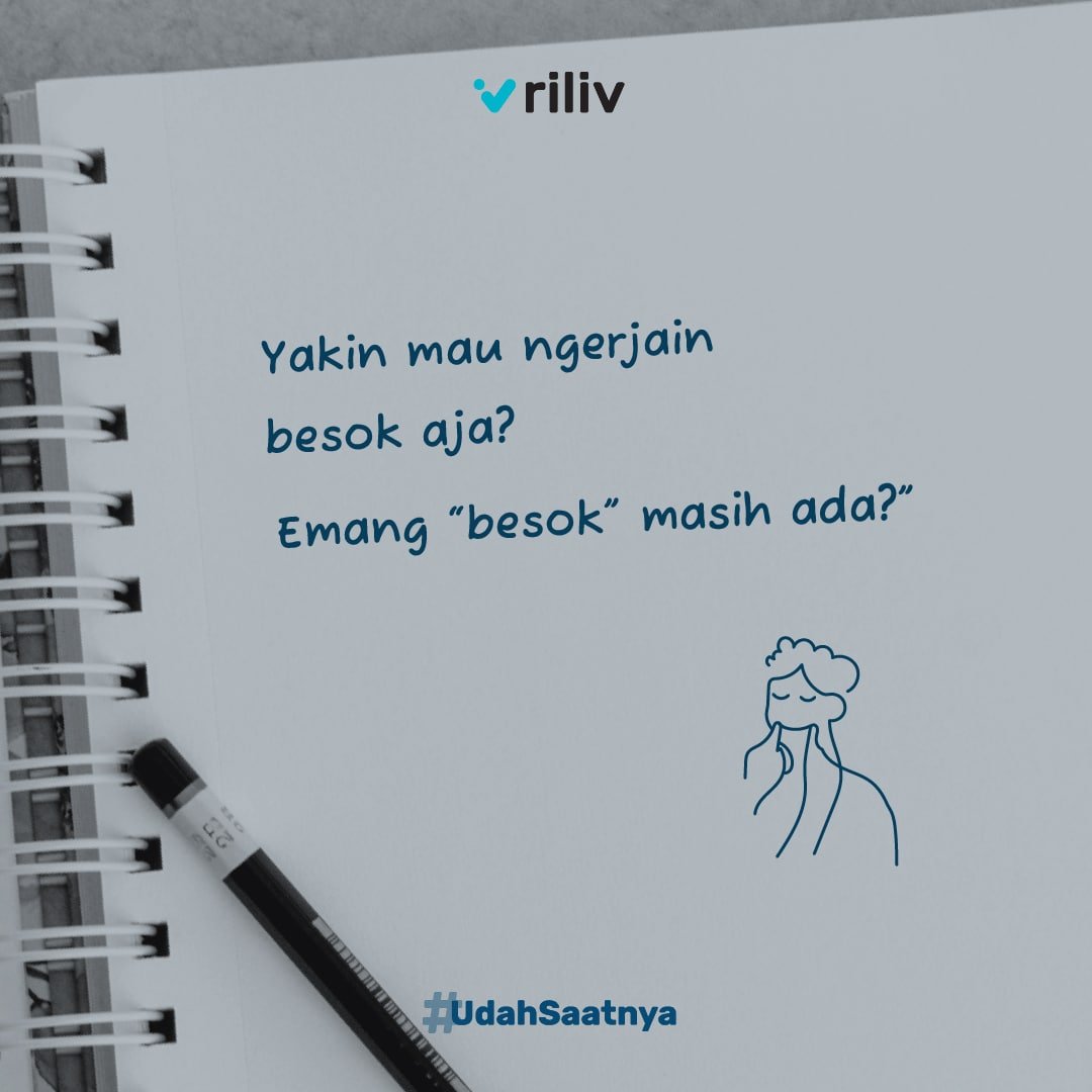 riliv_app's tweet photo. Besok-besok terus, tau-tau udah deadlinenya🥱 https://t.co/iyzlghU2OQ