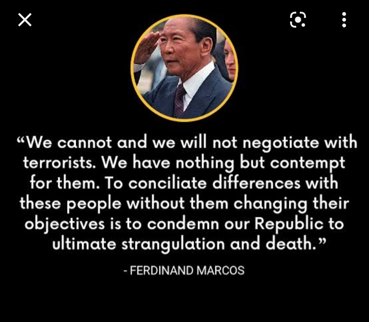 Sept. 21, is a celebration for us LAW ABIDING CITIZENS, Martial Law saved the Philippines from being ruled by the OPPORTUNISTS, COMMUNISTS, and SEPARATISTS GROUPS.