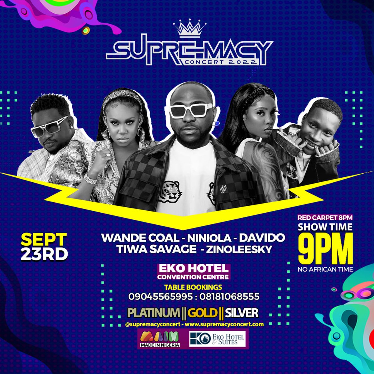 thebeat999fm's tweet photo. Answer the question below To win a pair of free ticket to the @Supremacyconce1 ๐
Which of @zinoleesky01 song is named after a video Game?
T&S apply
#supremacyconcert #supremacyconcertgiveaway https://t.co/rLBWBGAjcM