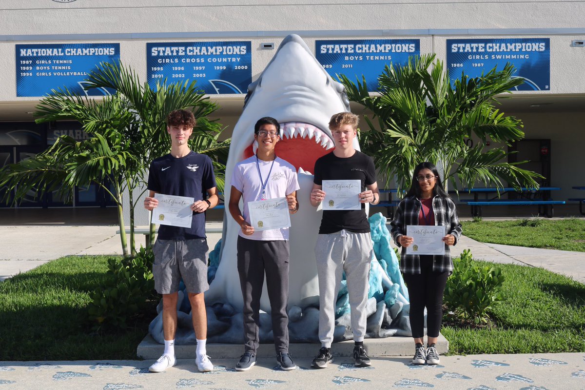 RiverGuidance's tweet photo. Congratulations to Spanish River High School National Merit Semifinalists! @CastellaAlli @hailtheriver #smartsharks https://t.co/jVtmxT8Eqm