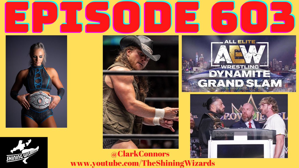 EPISODE 603
anchor.fm/the-shining-wi…
We continue to dive down the #AEW rabbit hole, preview #GrandSlam 
Talk some #CrownJewel #LoganPaul #SurvivorSeries #WarGames 
Chat it up with @ClarkConnors about #NJPW #ForbiddenDoor & MORE 
Plus #KevinsTop5 #NWA #WhiteRabbit #BrayWyatt & MORE