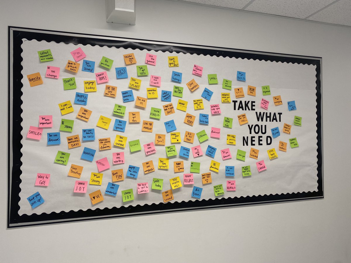 missogordon's tweet photo. Put up a new bulletin board today…

I think it’s safe to say the students have been pretty intrigued! 😃 

#bulletinboard #takewhatyouneed #quotes @SturgisComp @GSSD204 https://t.co/d4KZ8Lzarl