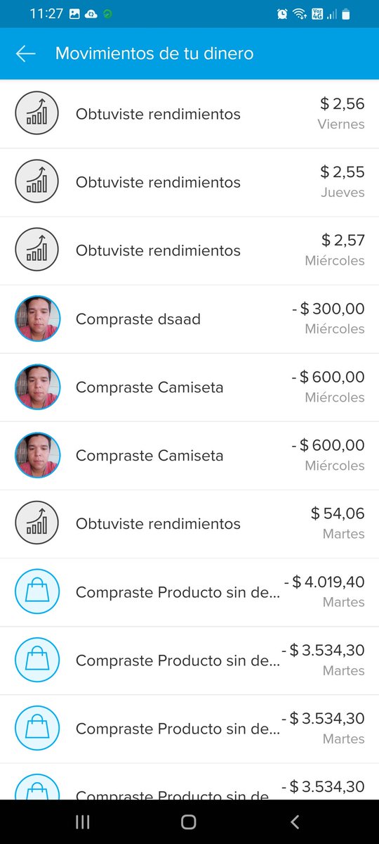 boludAgos's tweet photo. El día martes 13 y miércoles 14 me hackearon mi cuenta de @mercadopago  y me la VACIARON, hicieron todos estos movimientos en mi cuenta sacándome $37.000 pesos que tenia , me contacté con mercado pago y se lavó las manos diciéndome que no me iban a devolver+ https://t.co/9ELmPzbPRt