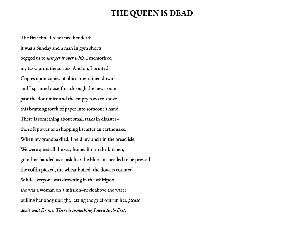 From Issue Four:
"The Queen is Dead" by Yanita Georgieva