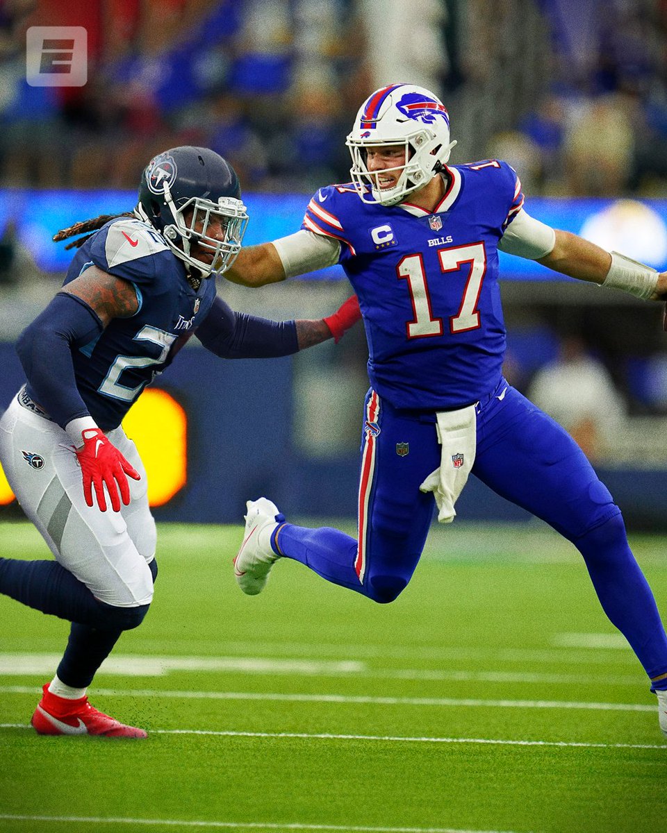 espn's tweet photo. Bills DOMINATE on Monday Night 😤 https://t.co/s79ZLMjISc