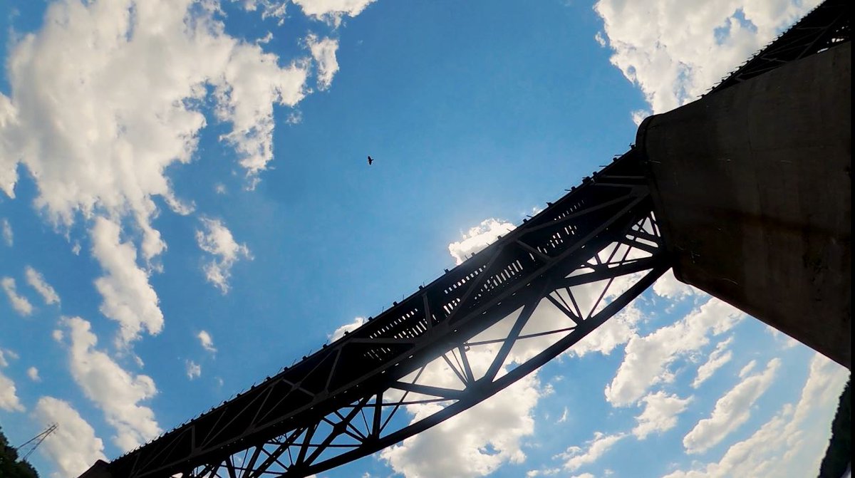 NEPADOC1's tweet photo. We're getting closer to the teaser trailer release - look for it next week! 
For now, here's another picture preview - the Black Diamond Bridge over the Susquehanna River in Wilkes Barre, PA. The river flows throughout Northeast PA, and makes many appearances in the film! https://t.co/T02xnbEnSm