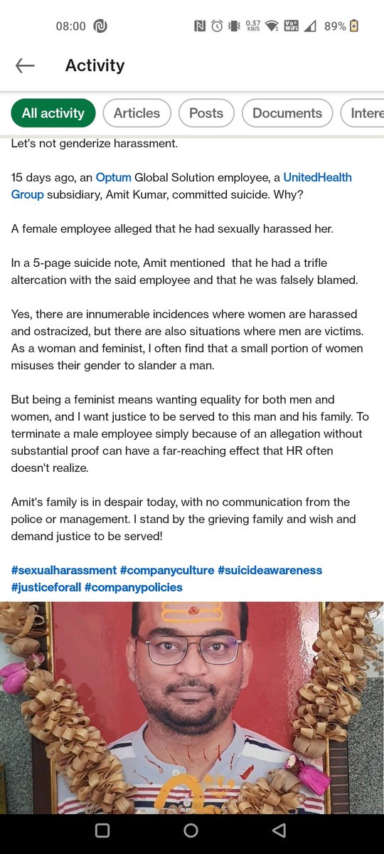 ShekharTT's tweet image. @Optum @UnitedHealthGrp @UHC 

#SHAME #HaRassment #justiceforamitkumar #HRBully #PseudoFeminism #ToxicFeminism
#BoycottOptum #BoycottUHG 

@PMOIndia