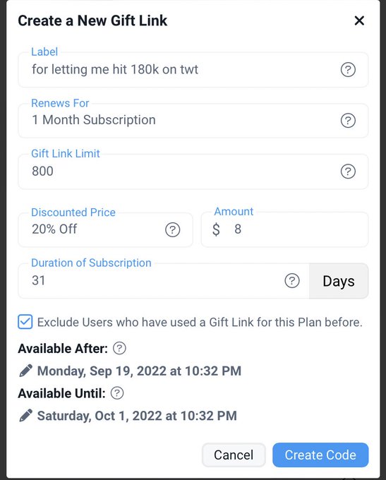 also never thanked y’all for letting me hit 180k on here. so here’s a 20% off month long sub for F*nsly