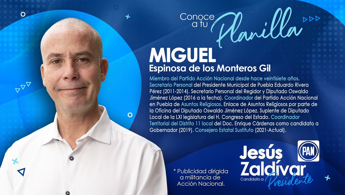 JesusZaldivarB's tweet photo. Miguel es parte de nuestra Planilla, es una parte fundamental de esta gran equipo, conócelo y recuerda que #ContruyendoContigoPodemosMás 👊🏻👊🏻 https://t.co/qOOacm57aQ