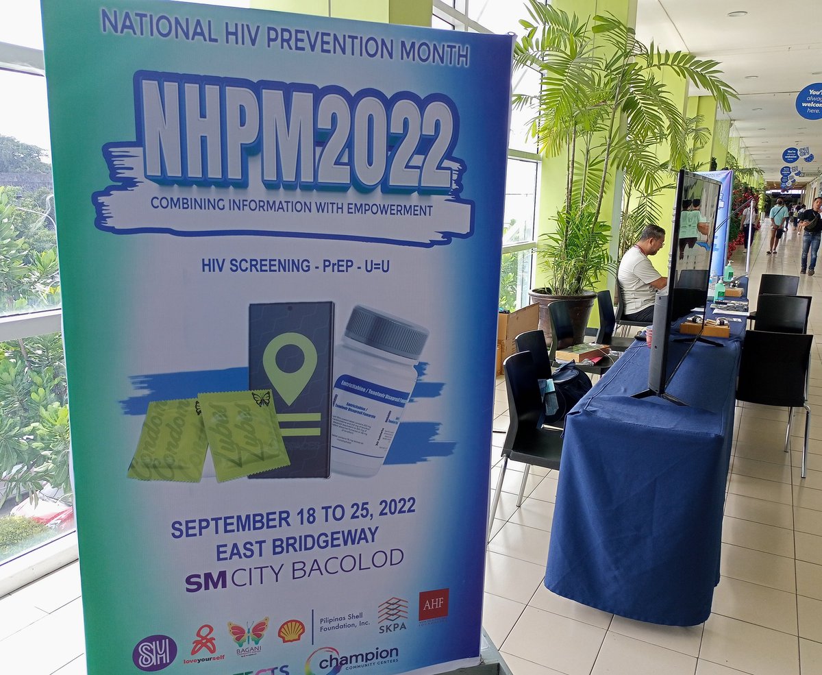 Boi_Insomniac's tweet photo. Hello, Twitter people!
It's National HIV Prevention Month and @BaganiBCD is at SM City Bacolod East Bridgeway to conduct FREE HIV SCREENING & EDUCATION.
Visit us there and get your status checked!
#BaganiBCD #SafeSpacesBCD #AlterBCD #alterbacolod #alterpinoyph https://t.co/traYCFqZYH
