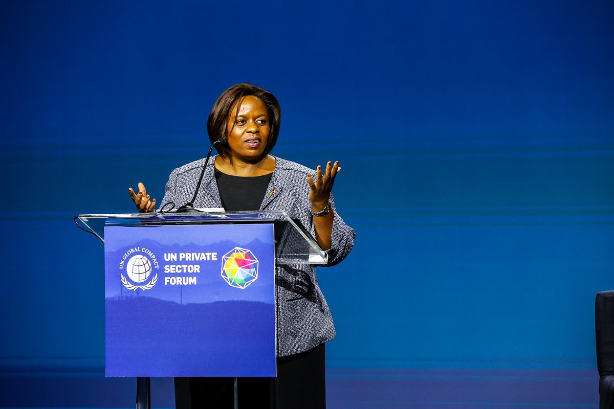 globalcompact's tweet photo. 🗣 The leading voice of business at #UNGA is back!
Today, our Private Sector Forum kicked off #UnitingBusiness LIVE, a 3️⃣-day event convening leaders from business, Government and civil society. https://t.co/5pOJYuEjgW