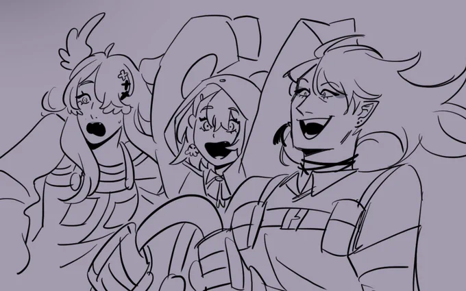 been depressed today so i worked on some niji art #pendorART #drawluca #笹の絵 