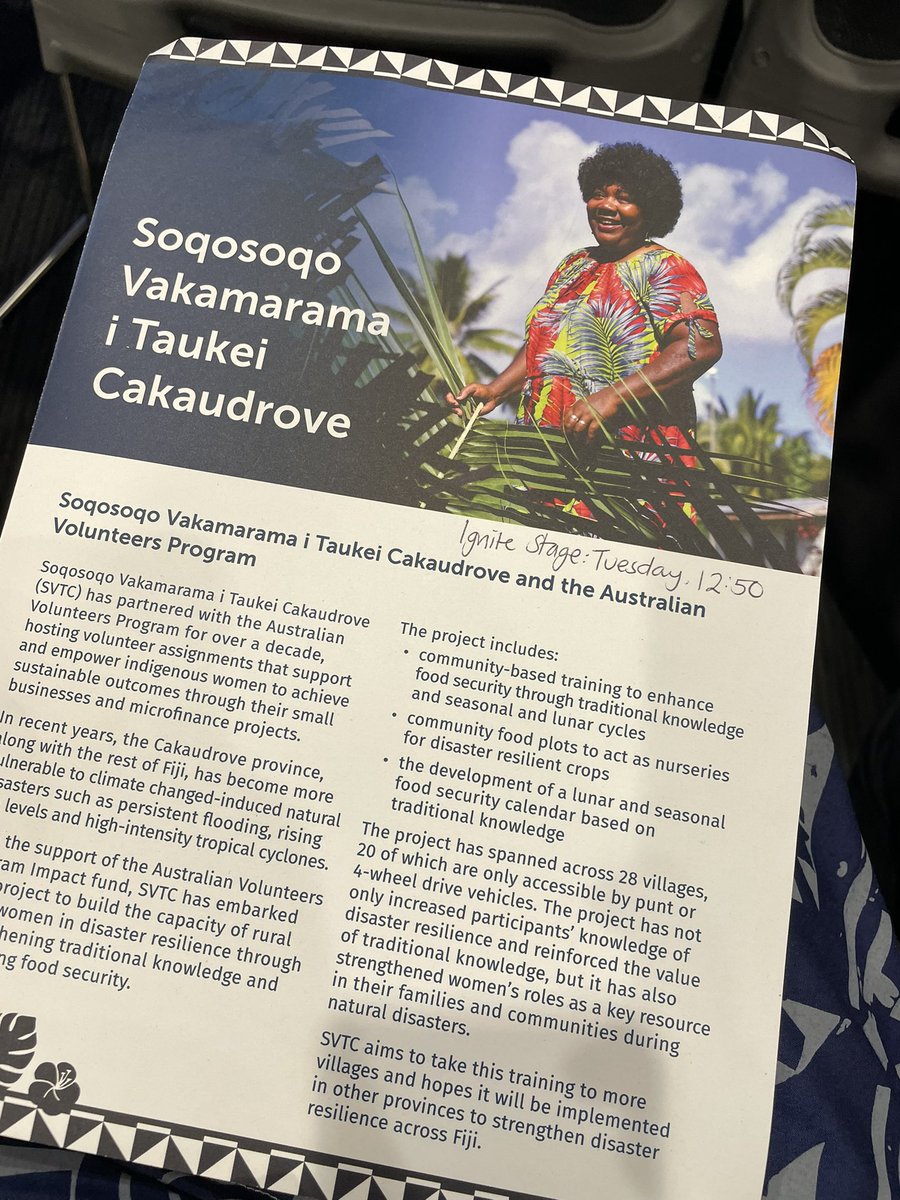 Litea Biukoto (@kaih2o) on Twitter photo Representation matters! Empowering #indigenous #women. Adi Kavu, President of Soqosoqo Vakamarama i Taukei “from meeting at the bus stand to presenting in Brisbane” at #APMCDRR2022 Vinaka <a href="/dfat/">Department of Foreign Affairs and Trade 🇦🇺</a> Representation matters! Empowering #indigenous #women. Adi Kavu, President of Soqosoqo Vakamarama i Taukei “from meeting at the bus stand to presenting in Brisbane” at #APMCDRR2022 Vinaka <a href="/dfat/">Department of Foreign Affairs and Trade 🇦🇺</a>