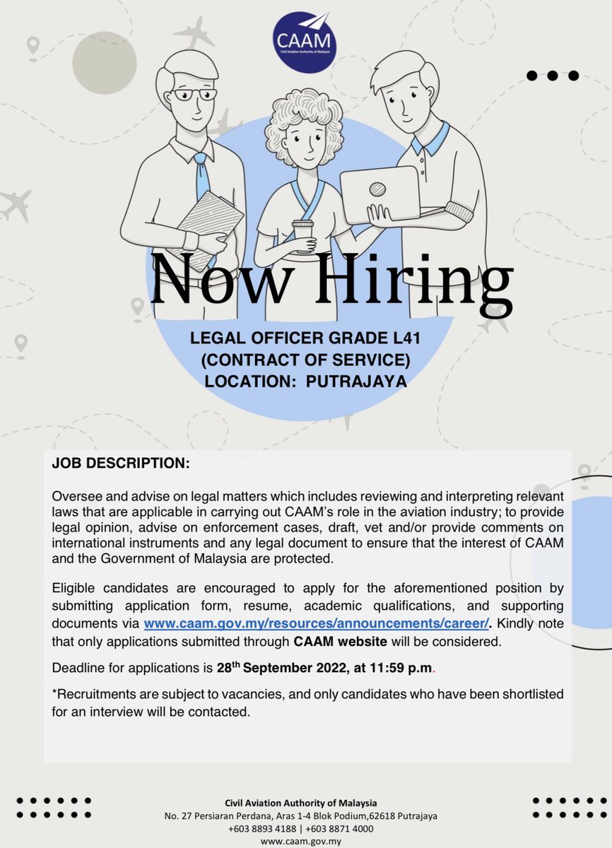 CAA Malaysia on Twitter "CAAM invites Malaysians with related