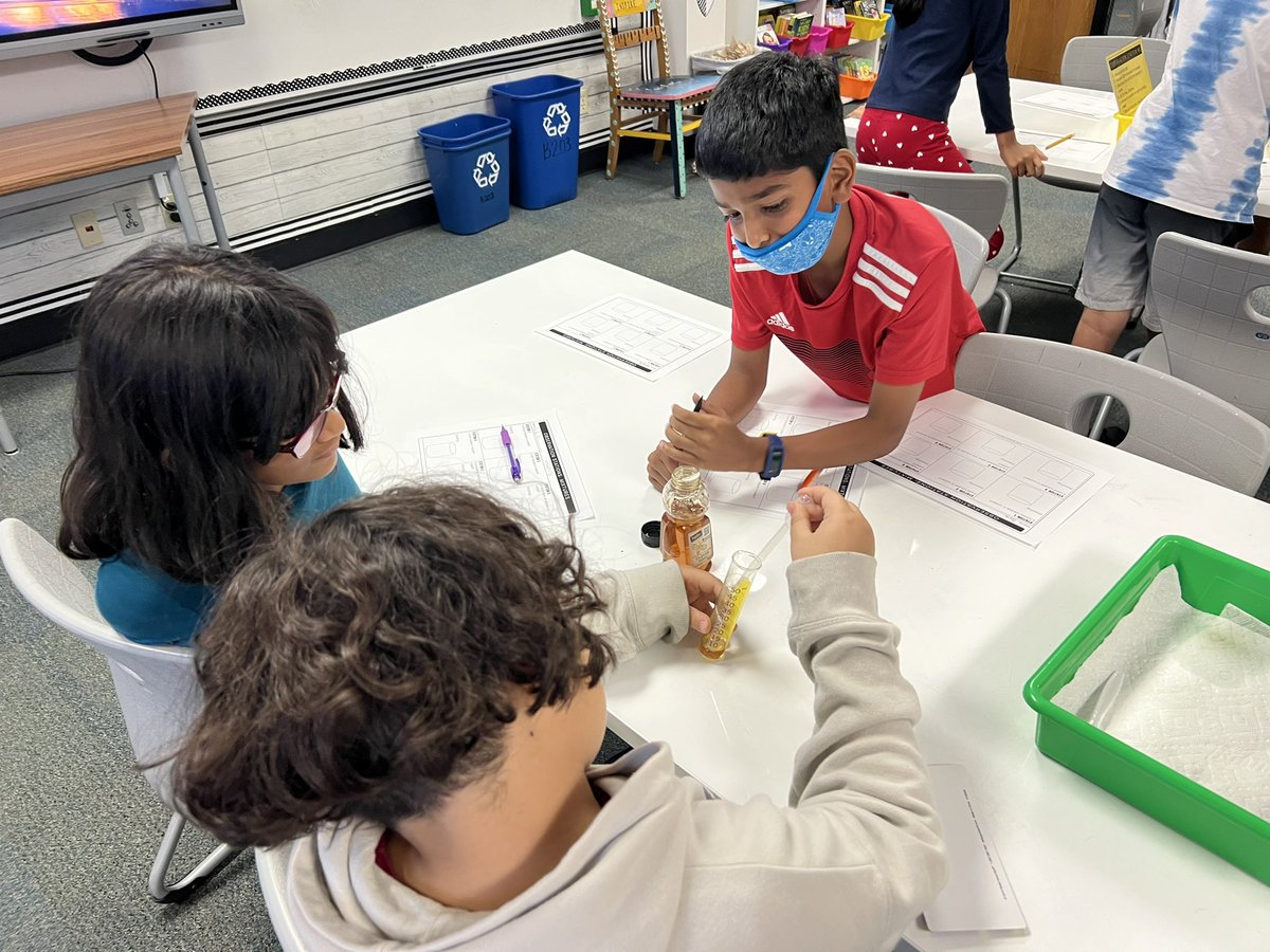 CarrieBoyleCISD's tweet photo. 5B’s scientists are investigating the meaning of solubility. What is soluble and what is not? @AustinElem #AustinOurStory #CISD_Science https://t.co/efV2NdvISY