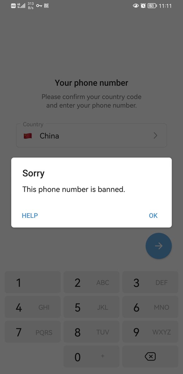 pannaOrange's tweet photo. @telegram My phone number is banned. Can you help me，This is my first time to log into this app，I don't know what I've done wrong. Please help me https://t.co/AHiDZC7v52