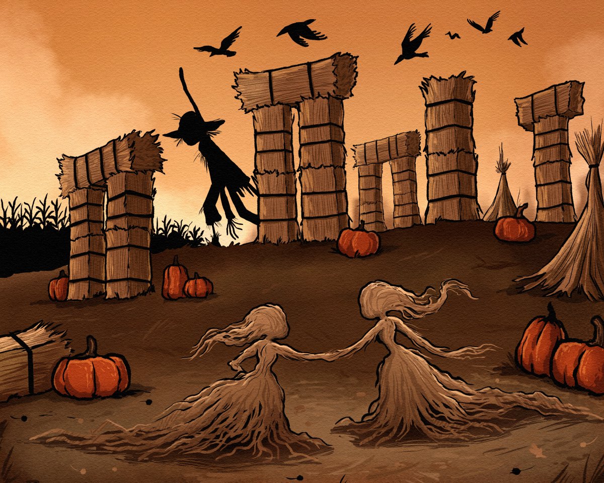 「Fall Forever OutskirtsReaper Tree (2018)」|🍁Michael Ramstead🍁のイラスト