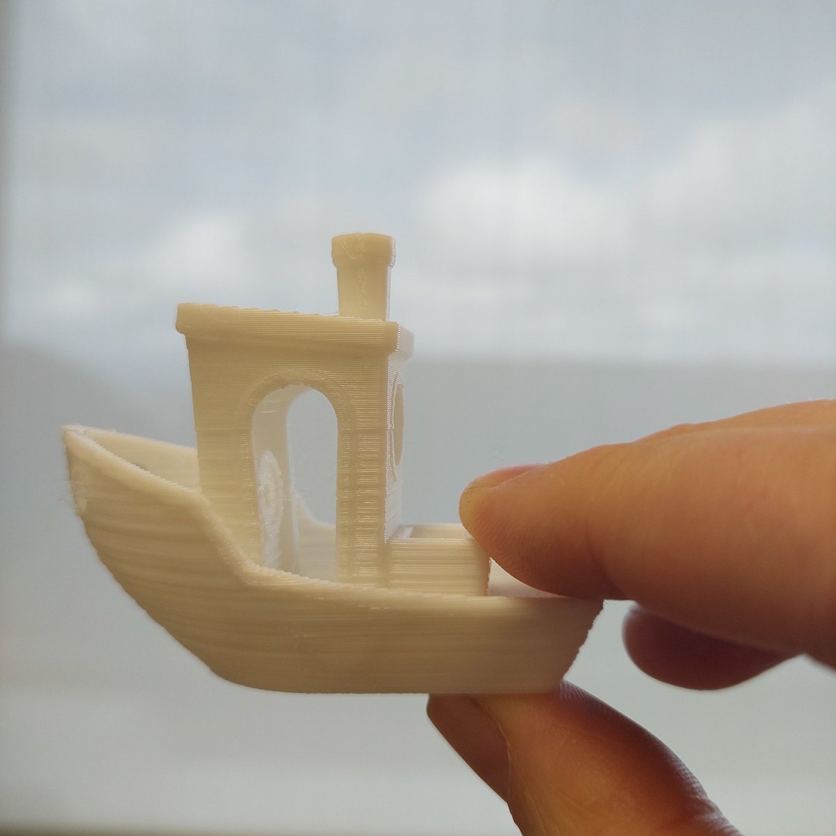 spatialthinklab's tweet photo. It's a boat!
#3dbenchy is a fun diagnostic print. Hopefully providing me with some clues as to what's wrong with the current setup! #tactileMaps #3dmapPrintingPractise https://t.co/C7XsnZNNY0