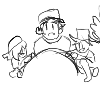Yuisair's tweet photo. Here's some teasers for a WIP I procrastinated on until tonight.

#Pokémon #KantoKids #TrainerBlue #TrainerLeaf #TrainerRed #WIP https://t.co/u2tJLxsplc