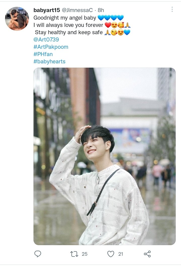 JimnessaC's tweet photo. I'm so happy to see that you liked my post 😍😘😭 thank you so much ❤🙏 have a nice day and keep safe 😍😍😍 @Art0739 
#ArtPakpoom
#PHFan
#babyhearts https://t.co/dH1PbMaoGL