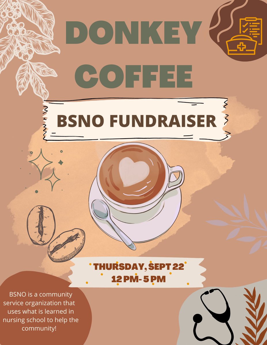 OU_BSNorg's tweet photo. Come support BSNO at Donkey Coffee this Thursday from 12-5!! https://t.co/4CCCy3C5Ot