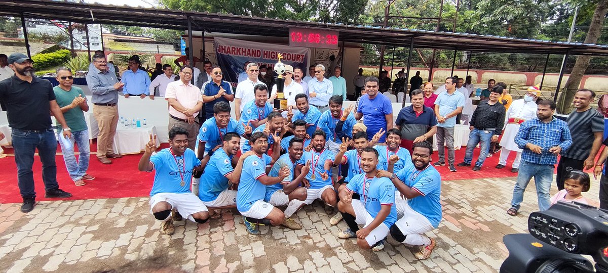 Won the grand finale of JHCSL-03 and Trophy presented by Hon'ble the Chief Justice of Jharkhand Dr. Ravi Ranjan