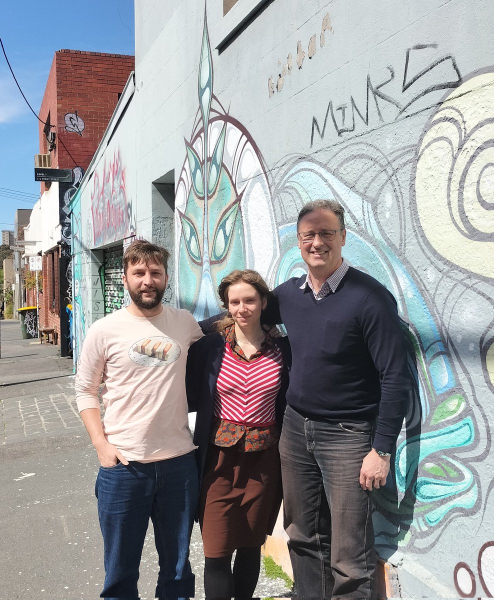 Yes2Renewables's tweet photo. Great catching up with Yes2Renewables members Milly and Dave today. Working together as a team is one of the great joys of organising! Looking forward to what we can achieve together #VicClimateSolutions #CommunityPower https://t.co/DeMyWqJ1ac