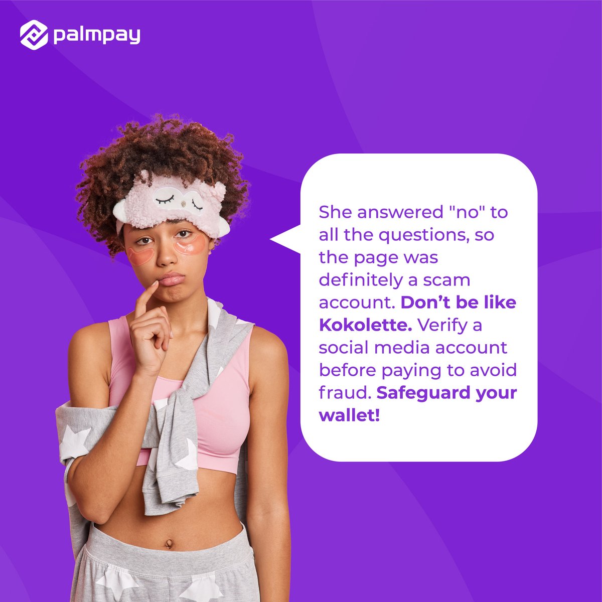 palmpay_ng's tweet photo. Coolest tribe, it's #WalletSafeWorkshop!
We encourage you to be wary of fake social media business pages. Before engaging in any transaction with a social media page, a security check is needed. We are devoted to your safety; however, you should remain vigilant and cautious. https://t.co/kgUnMuk10E