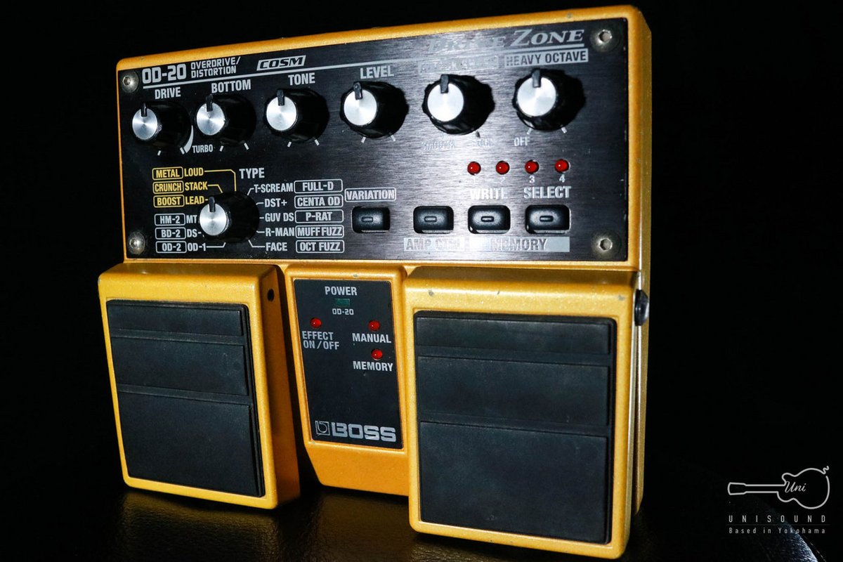 UnisoundY's tweet photo. ／
9/23(金)8:15発売開始‼️
BOSS OD-20 OverDrive/Distortion "DRIVE ZONE"
＼

新パラメーターの追加で
モデリングの概念を超えた歪みサウンドを
大胆に創造できるツイン・ペダル・タイプの
究極の歪みエフェクター!!
https://t.co/oPwydQty3x
#BOSSOverDrive https://t.co/gC2BunEED5