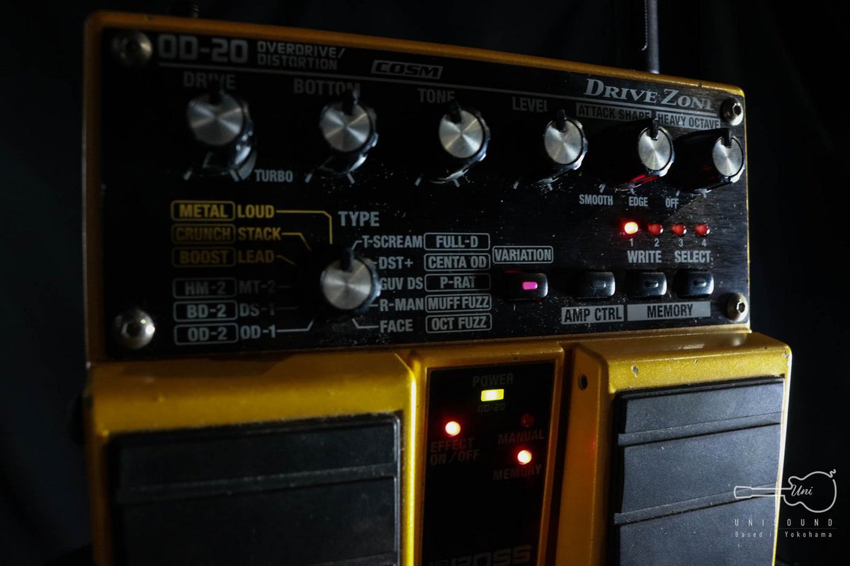 UnisoundY's tweet photo. ／
9/23(金)8:15発売開始‼️
BOSS OD-20 OverDrive/Distortion "DRIVE ZONE"
＼

新パラメーターの追加で
モデリングの概念を超えた歪みサウンドを
大胆に創造できるツイン・ペダル・タイプの
究極の歪みエフェクター!!
https://t.co/oPwydQty3x
#BOSSOverDrive https://t.co/gC2BunEED5