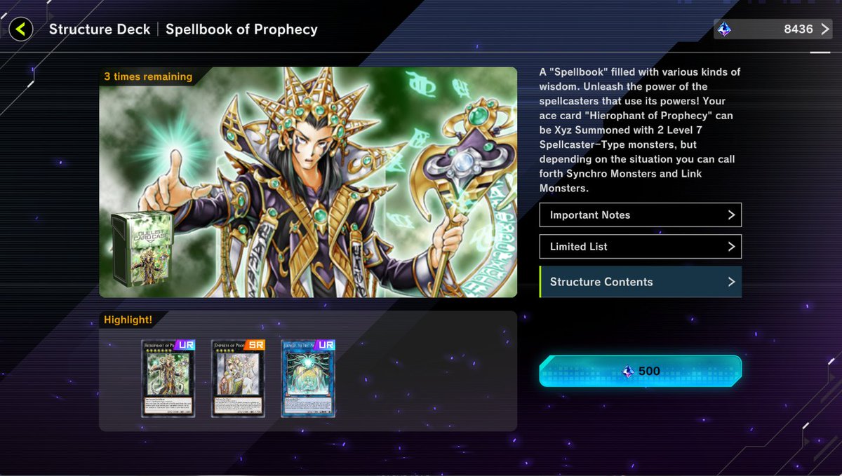 Structure Deck: Spellbook of Prophecy is now available in the Shop! Full  Card List: https://t.co/QLjIej5k2i #MasterDuel #YuGiOh #YuGiOhMasterDuel  #