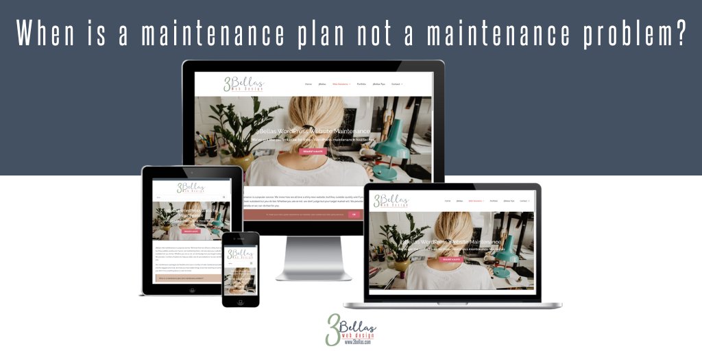 3BellasWD's tweet photo. We offer you a complete website experience, including some fantastic web care maintenance packages to ensure your investment always works for you 24/7 at its absolute best.
https://t.co/P94O7IZ7ik
#3Bellas #3BellasWebDesign #FamilyBusiness #BossLadies #AustralianOwned #WordPress https://t.co/ixW2hNEagh