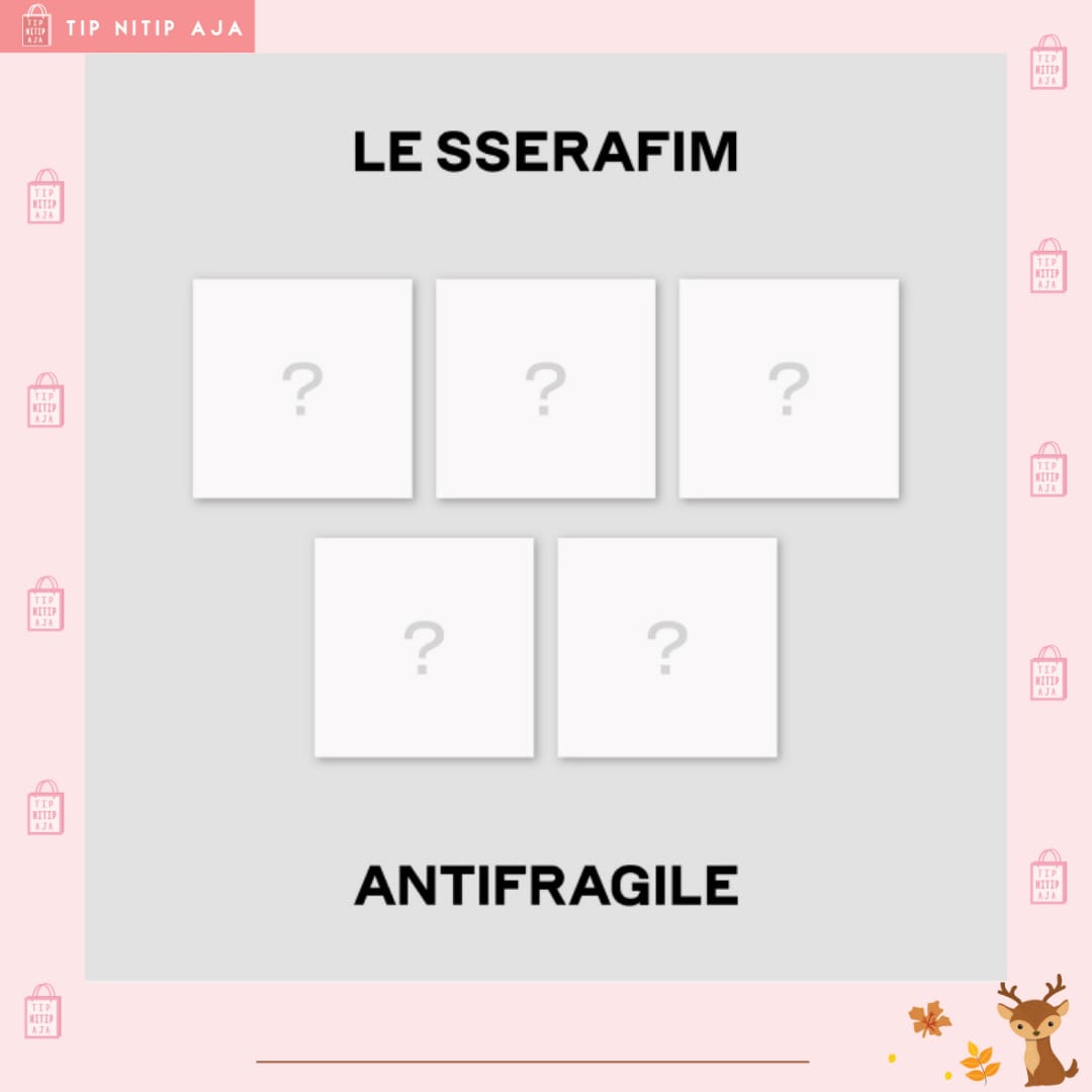 TipNitipAja's tweet photo. Open PO LE SSERAFIM - 2nd Mini Album [ANTIFRAGILE] Compact Ver

💕 Random Ver

Dp : Rp 100.000 / Album
Harga : Rp 210.000

✅EMS &amp; TAX
✅WEB ORDER
✅BISA CICILAN
✅PACKING
✅BENEFIT KTOWN
✅WEB KTOWN

Release 17 OKTOBER 2022 https://t.co/nBoO4RTxYI
