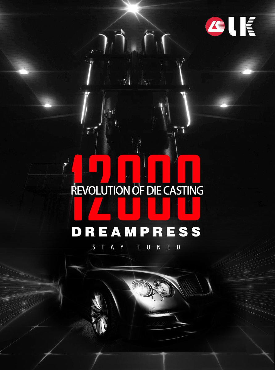 Breaking news <a href="/LKMachineryInt/">LK Machinery</a>  | It is a great honor for us, continue to break the world's record of die casting machines, it comes to 12000T now following to our last launch of  9000T in 2021. 

#diecastingmachine #12000T #dreampress #worldslargest #automotive #gigapress #LK